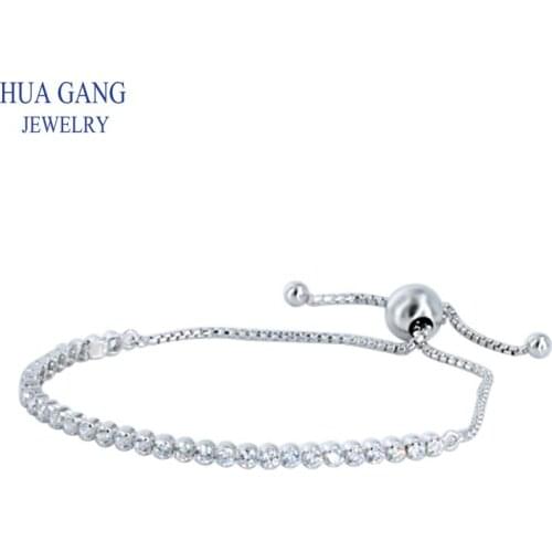 New 100%925 Silver Shining Bracelet Simple Temperament Bracelet Suitable for Birthday Gifts