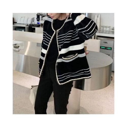 Fall 2021 Women Clothing Oversize Womens Sweaters Autumn Vintage Loose Winter Sweater Knitted Women Cardigan Knit Button Maxi