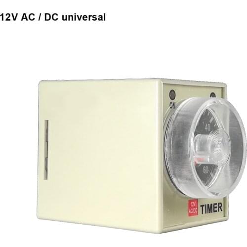 High quality good service AH3-2 12V time delay relay good quality reputation 12v timer relay time set range 0.1S-60m 2019 new