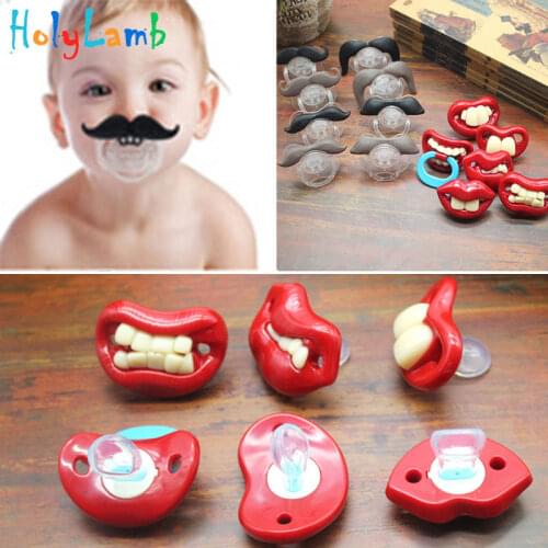 Pacifier Silicone Funny Nipple Dummy Baby Soother Joke Prank Toddler Orthodontic Nipples Teether Baby Pacifier Christmas Gift