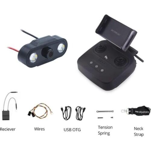 SKYDROID T10 2.4G 10CH FHSS Transmitter Built-in Data/Video Transmission Telemetry with R10 Receiver for RC Drones 10KM+ FPV