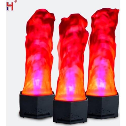 Led Flame Light With 1.1 Meters Silk Fire Machine Stage 36Pcs*10Mm Red White Led Flame Effect Satge Equipment