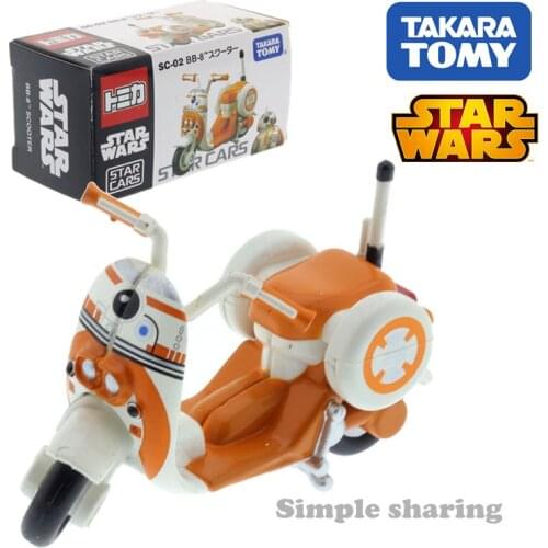 Takara Tomy Tomica Star Wars Star Cars SC-02 BB-8 Motorcycle Hot Pop Kids Toys Motor Vehicle Diecast Metal Model Collectibles
