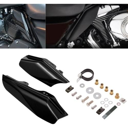 Motorcycle Black Mid-Frame Air Deflector Heat Shield For Harley Touring Street Electra Glide Road King FLHR FLHX FLTR FLHT 01-08