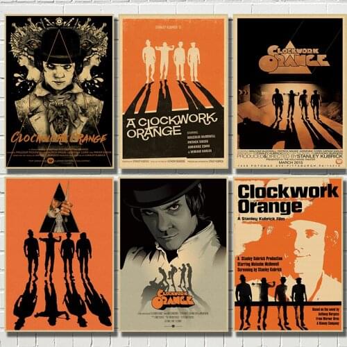 WTQ Classic Movie A Clockwork Orange Canvas Painting Retro Poster Wall Decor Wall Art Picture Room Decor Home Decor