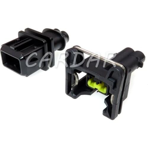 1 Set 2 Pin Automotive Car Engine Fuel Injector Connector Oil Sensor Plug Automotive Socket