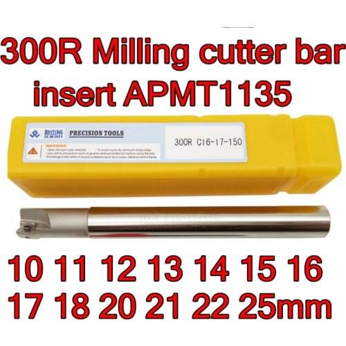 10mm 11mm 12mm 13mm 14mm 15mm 16mm 17mm 18mm 20mm 21mm 22mm 25mm BAP-300R Milling cutter bar insert APMT1135