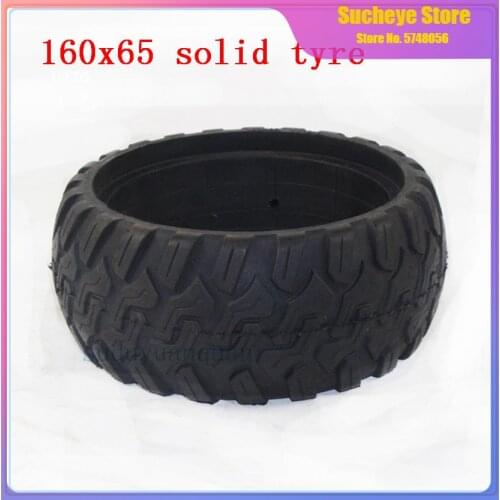 160*65 solid rubber tyres 160x65 mm Non inflatable Tires for Hoverboard ,Electric Skateboard, Scooter trolley, Wheelchair wheel