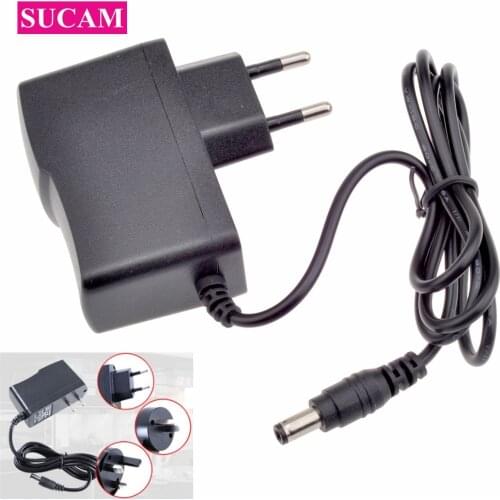 SUCAM 2 Pieces 12V 1A CCTV Power Supply AC 100-240V CCTV Camera EU US UK AU Plug AC DC Power Adapter Charger