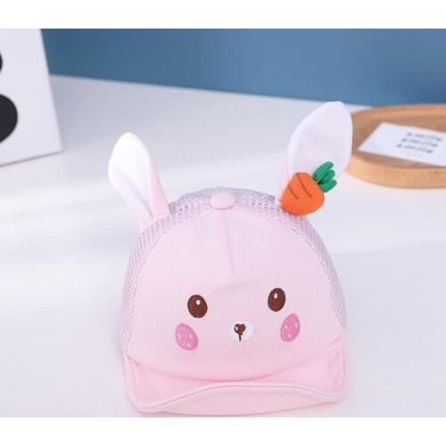 2021 Spring Summer Cartoon rabbit cotton Casquette Baseball Cap Adjustable Snapback Hats for child boy and girl 122