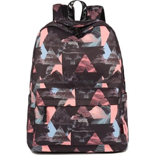 3PCS / LOT Retro Backpack Burden Alleviation Waterproof Notebook Backpack for Teenage Girls Boys Middle School Student sac a dos
