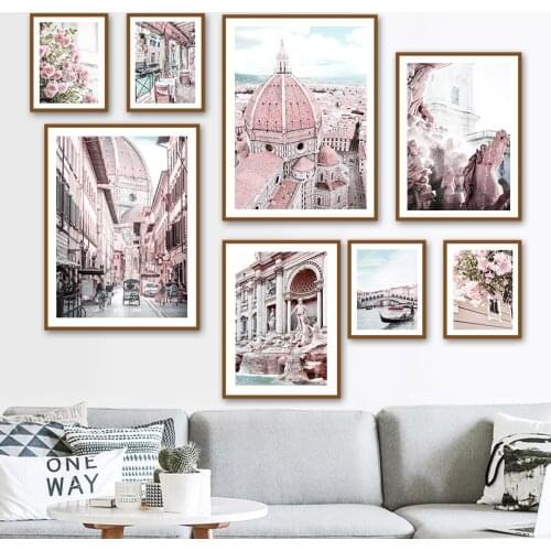 Italy Venice City Building Flowers Boat Diamond Painting Mosaic Cross Stitch Kits Diamond Embroidery Full Round Home Decor Gift