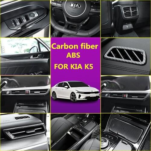 World Datong For KIA K5 Optima 2020 Carbon fiber Interior Accessoires ABS Decoration Cover Trim