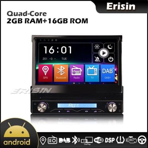 Erisin 6588 7" Detachable Signal Din Autoradio DAB-In USB SD GPS Bluetooth RDS DTV Car Stereo