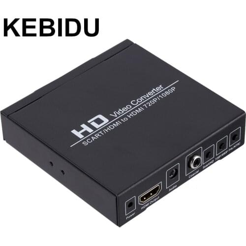 Full HD1080P SCART HDMI-compatible to HDMI-compatible Converter Digital High Definition Video EUPower Plug Adapter For HDTV