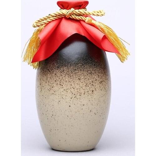 Earthenware Vintage Hip Flask Flagon Bottle Household Hip Flask Alcohol Liquor Bottle Decantador De Vino Table Supplies ED50JH