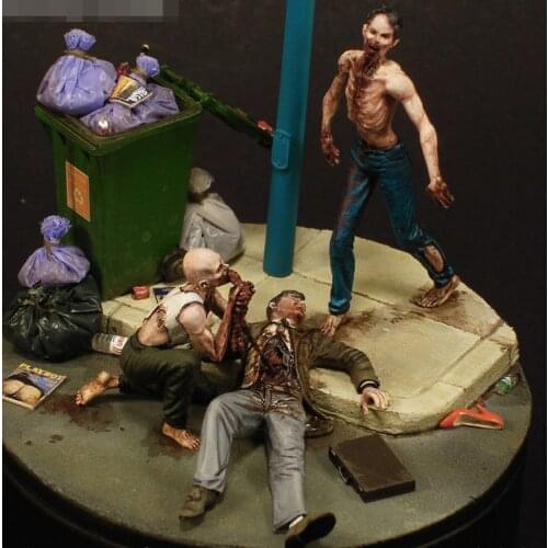 1/35 Resin Model figure GK NIGHT OF THE LIVING DEAD Science fiction only 3 figure Unassembled and unpainted kit