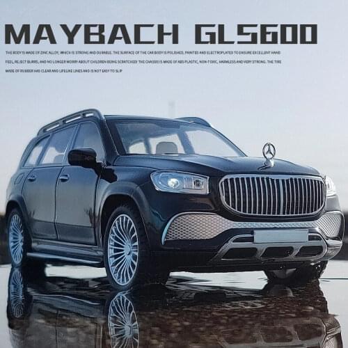 1:24 Maybachs GLS class GLS600 Alloy Car Model Diecasts Metal Toy Car Model Collection Sound Light Simulation Car Kids Toys Gift