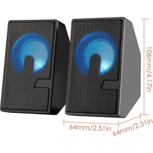 Music Speaker Bassboom Technology and Loud Stereo Sound USB Connections Online Volume Control Professional Gaming Prop