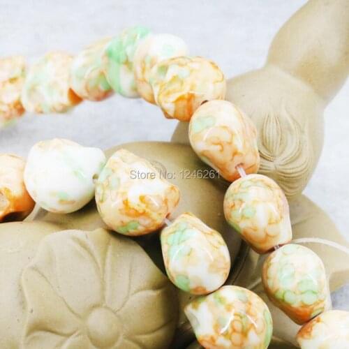 Popular Multicolor Riverstones Rainbow Semi-precious Stone Skull For Women Girl Ornaments 12mm Loose DIY Beads Jewelry Making