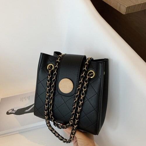 Simple and versatile small bag Women 2020 new trendy fashion chain bucket bag net red all-match messenger bag fashion womenbag