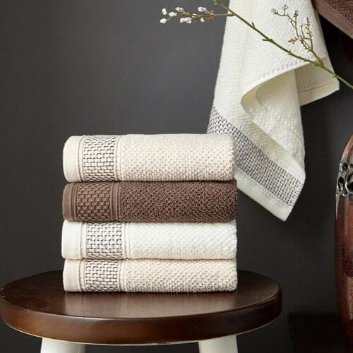 Nordic Style Simple Face Towel 100% Cotton Soft Absorbent Towel Set 1/3/5 Pcs Home Bathroom Towels For Adult High Quality