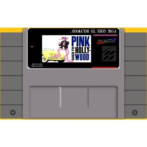 PINK 16 bit Big Gray Game Card For USA NTSC Game Player