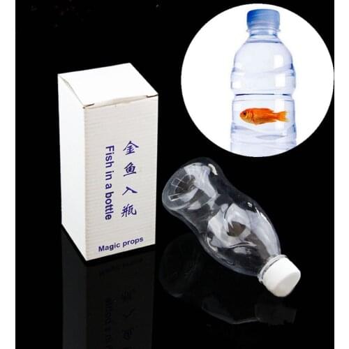 Fish In A Bottle Magic Trick Incredible Penetration Instant Street Stage Close Up Magic Trick Accessories Gimmick