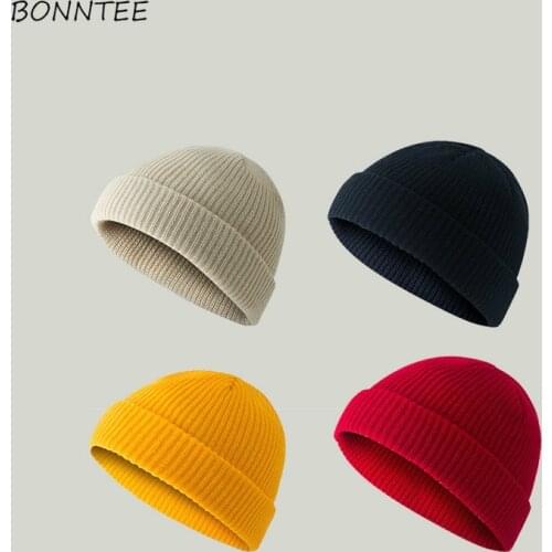 Beanies Women Knitted Hot Sale Multi-color Active Autumn Winter Hats for Ladies Warm Womens Skullies Simple Soft Top Quality