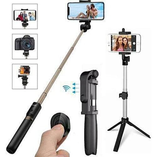 4 In 1 Wireless Bluetooth Selfie Stick with Remote Control for iPhone Samsung Huawei GDeals