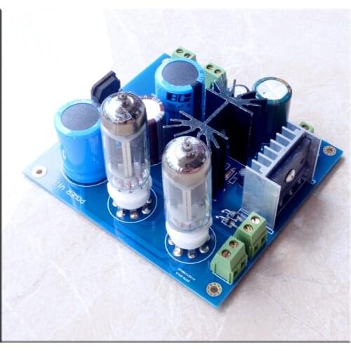 6Z4 tube rectifier + LT1085 filter regulator Tube preamplifier Filament filter regulator power supply board