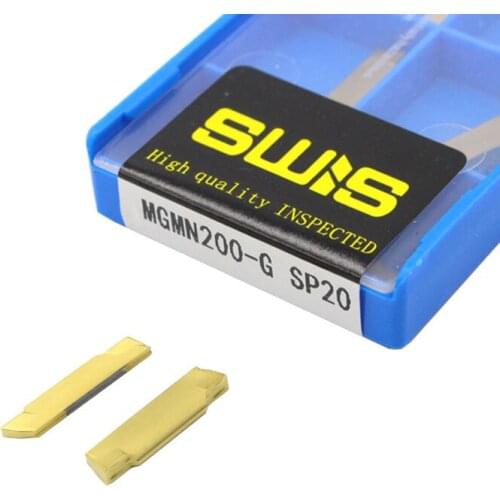 10PCS mgmn200 g sp20 grooving Carbide inserts lathe cutter turning tool Parting and grooving tool Parting off cnc tool