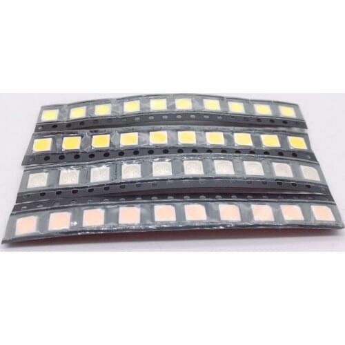 100pcs 5050 SMD LED White Warm White Red Yellow Green Blue Pink UV led diode