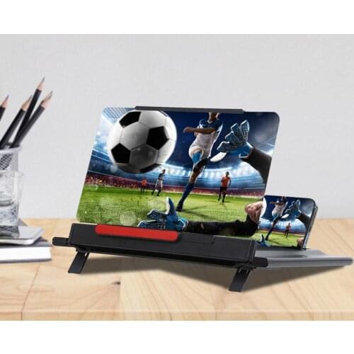 12-Inch Pull-Out Horizontal Vertical Magnifier Ultra-Clear Blue Light Screen Magnifier Creative Stretching 3D Amplifier Bracket