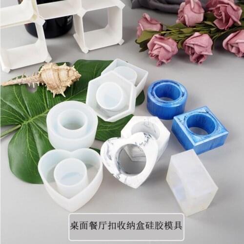 2020 New Silicone Mould Dried Flower Resin Decorative DIY Napkin ring Type epoxy resin molds for jewelry