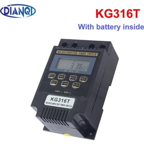 220V LCD Digital Weekly Programmable Control Power Timer Switch Time Relay Microcomputer Time Switch Din rail black weekly 25A