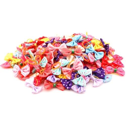 Small Dogs Accessories Bows Hair Yorkshire terrier Grooming For Pets Supplies Grooming Hair Clips Table Bows Cats accessoires