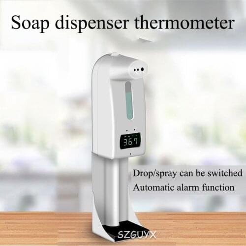Automatic Liquid Soap Dispenser Smart Sensor Digital Non-Contact Infrared Thermometer Hands Washing Free Sanitizer Machine