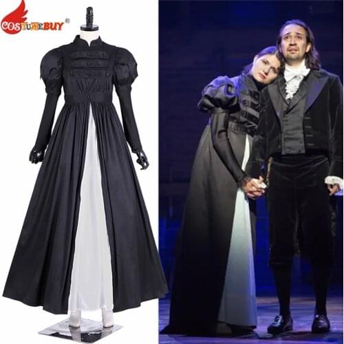 Costumebuy Elizabeth Schuyler Colonial Dress musical Hamilton baroque Aristocrat Gentleman Medieval Men Civil War Drama Outfits