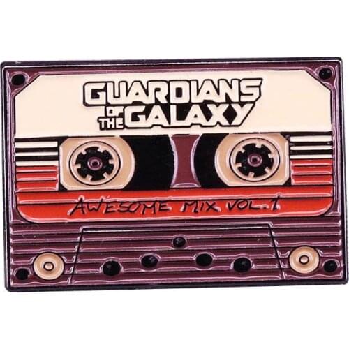 Guardians of The Galaxy Tape Enamel Pin and Brooch Fashion Science Fiction Film Lapel Pin