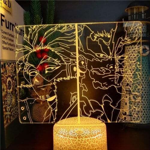 MY HERO ACADEMIA Hawks Endeavour 3D ANIME LED LAMP Boku no Hero Academia 3D Visual Nightlights Lampara For Bedroom Decor