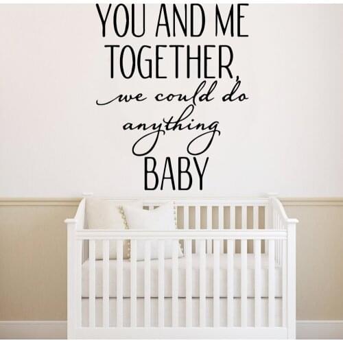 NEW we could do anything Wall Art Decal Decoration Fashion Sticker Kids Room Nature Decor Nordic Style Home Decoration