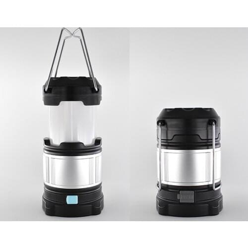 Portable Lanterns USB Recharge 4 Modes 2*18650 & 3*#5AA Battery Power Flash LED Outdoor Power Bank Camping Lamp Light