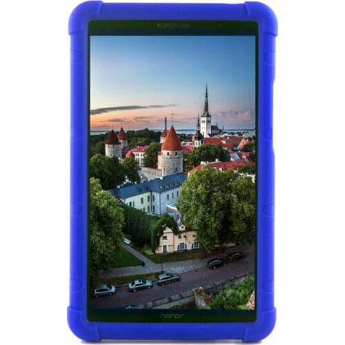MingShore Silicone Case For Huawei MediaPad T3 8.0 KOB-L09/W09 With Built-in Handstrap Rubber Cover For Huawei T3 8 Tablet Case