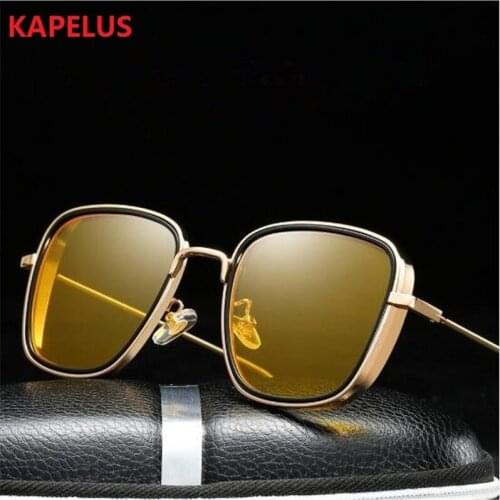 KAPELUS Sunglasses New listing 2021 Gold frame champagne lens Luxury sunglasses for men and women
