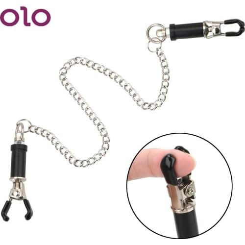 OLO Metal Nipple Clips Nipple Stimulator Sex Toys for Couple Breast Bondage Torture Play Clamps Adult Games Adjustable