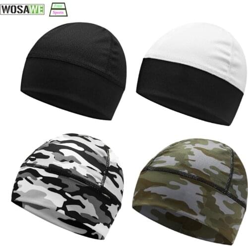 WOSAWE Moisture Wicking Cooling Skull Cap Inner Liner Helmet Beanie Dome Cap Sweatband Quick Dry Breathable Hat Summer Men Women