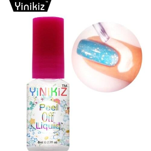 Yinikiz Nail Art Guard Peel Off Nail Latex Tape Maniure Polish Separator Tips Protector Cream