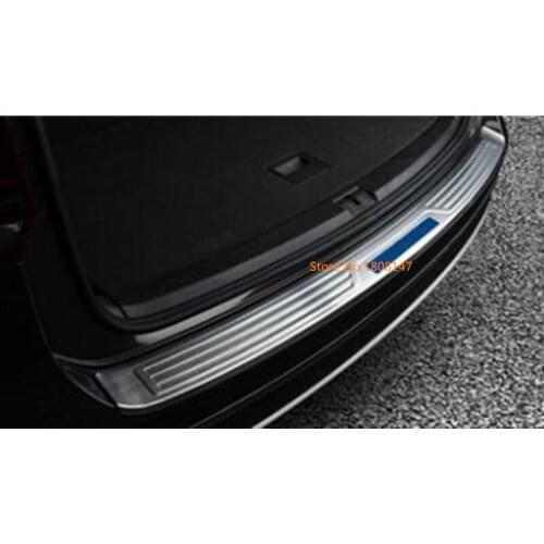 Stainless Steel Back Pedal Door Scuff Plate Frame Outnside Threshold Trunk For VW Volkswagen Teramont Atlas 2017 2018 2019 2020