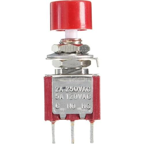 1Pc Red SPDT Push Button On/off Toggle Switch NO NC 5A/120V 2A/250V Car Truck Boat